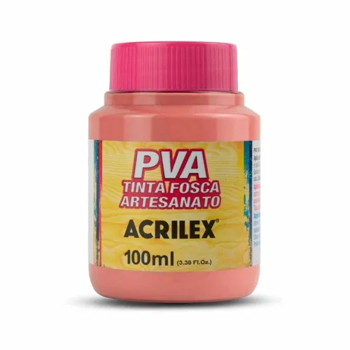 Tinta Plástica PVA - 250ml - Rosa Antigo - 828 - Acrilex