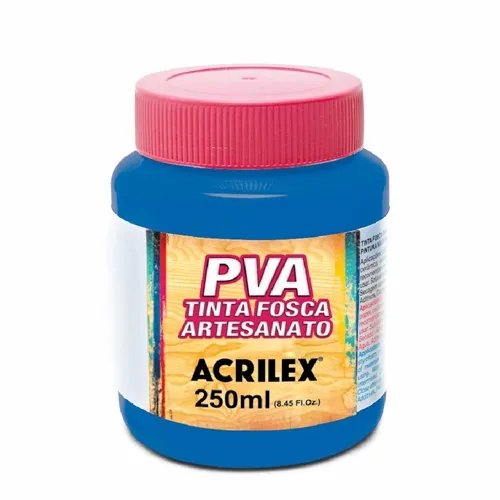 Tinta Plástica PVA - 250ml - Azul Country - 825 - Acrilex