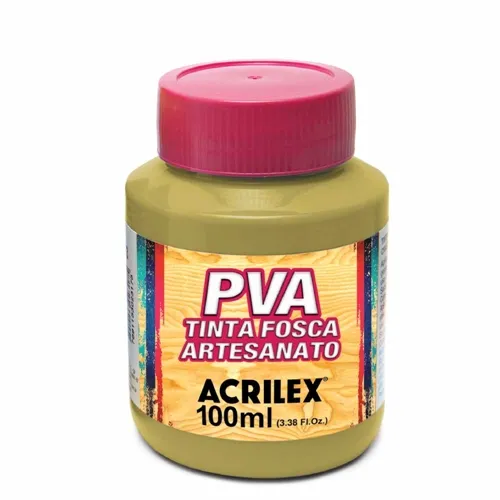 Tinta Plástica PVA - 100ml - Ocre Ouro - 573 - Acrilex