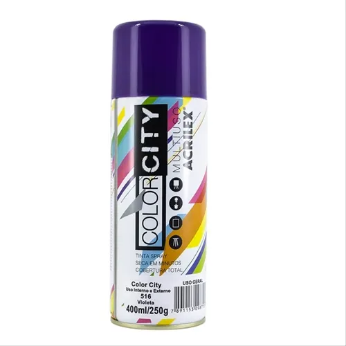 Color City - 400ml - Violeta - 516 - Acrilex