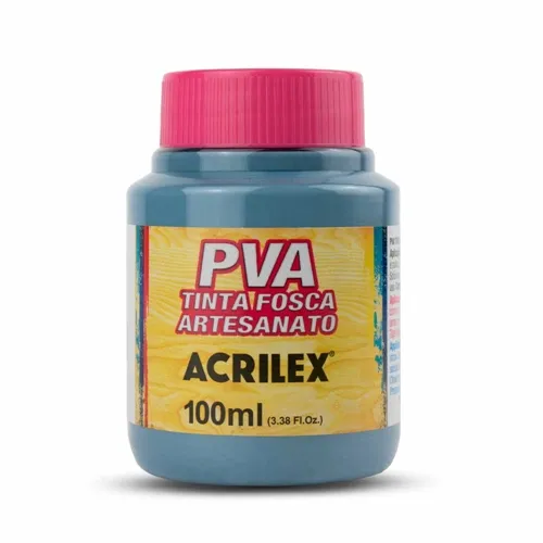 Tinta Plástica PVA - 100ml - Cinza Lunar - 574 - Acrilex
