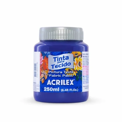 Tinta Tecido Fosca - 250ml - Azul Cobalto - 502 - Acrilex