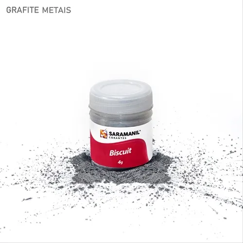 Corante de Biscuit - 75.405 - Grafite Metais 4g - Saramanil