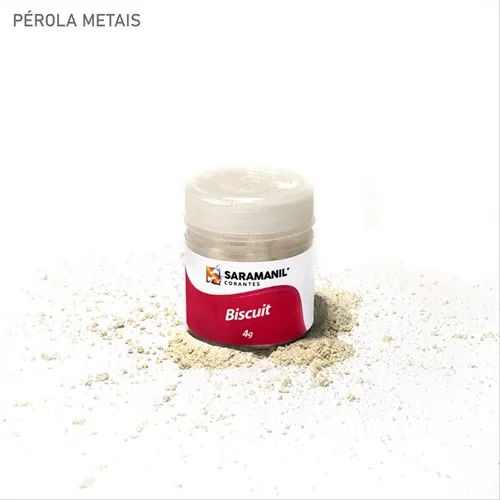 Corante de Biscuit - 75.400 - Pérola Metais 4g - Saramanil