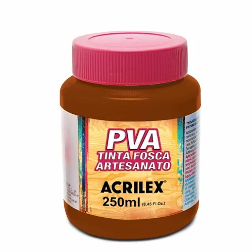 Tinta Plástica PVA - 250ml - Castanho Claro - 815 - Acrilex