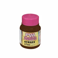 Tinta Plástica PVA - 37ml - Marrom Escuro - 526 - Acrilex