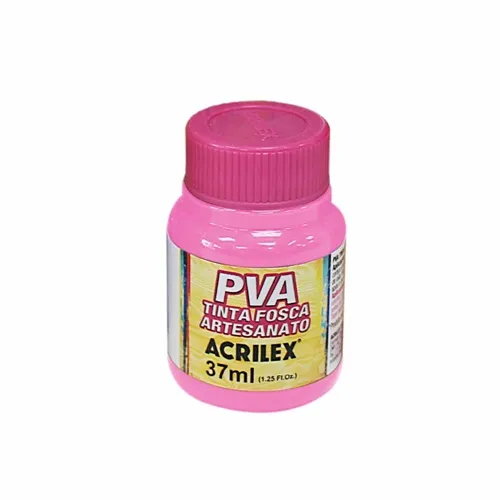 Tinta Plástica PVA - 37ml - Rosa - 537 - Acrilex