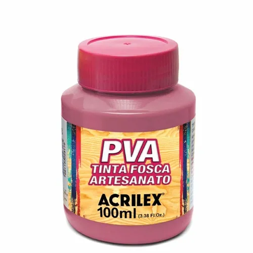 Tinta Plástica PVA - 100ml - Rosa Ciclame - 581 - Acrilex