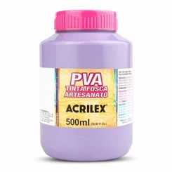 Tinta Plástica PVA - 500ml - Lilás - 528 - Acrilex