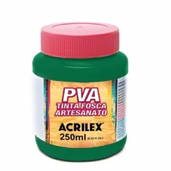 Tinta Plástica PVA - 250ml - Verde Bandeira - 511 - Acrilex