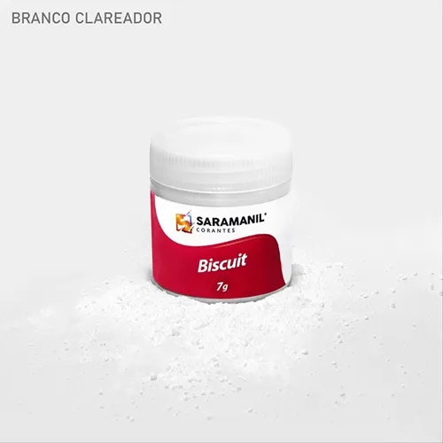 Corante de Biscuit - 75.054 - Branco Clareador 7g - Saramani