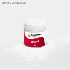 Corante de Biscuit - 75.054 - Branco Clareador 7g - Saramani