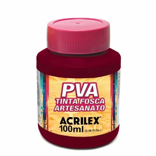 Tinta Plástica PVA - 100ml - Vinho - 565 - Acrilex