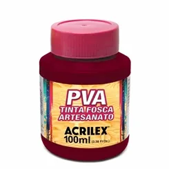 Tinta Plástica PVA - 100ml - Vinho - 565 - Acrilex
