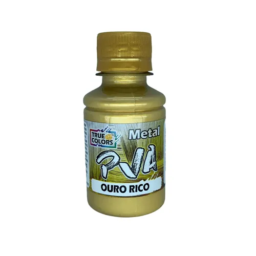 Tinta PVA Metal 100ml - Ouro Rico - 7992 - True Colors