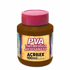Tinta Plástica PVA - 100ml - Marrom - 531 - Acrilex