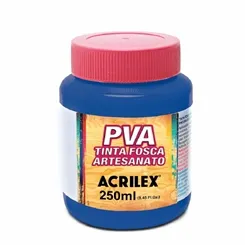Tinta Plástica PVA - 250ml - Azul Turqueza - 501 - Acrilex