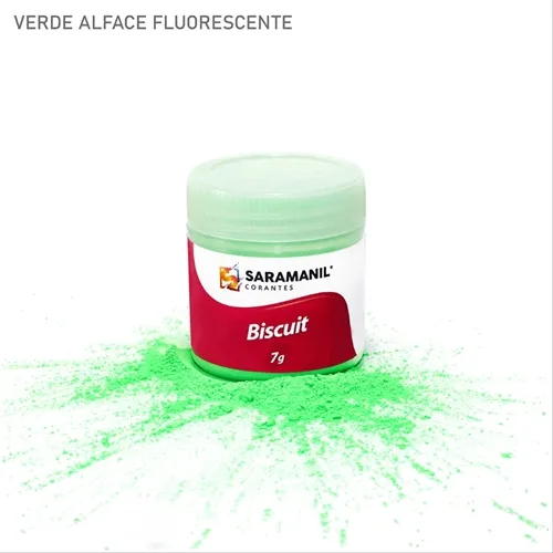 Corante de Biscuit - 75.039 -  Fluor - Verde Alfacel 7g - Saramanil