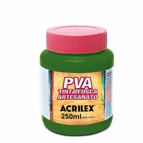 Tinta Plástica PVA - 250ml - Verde Oliva - 545 - Acrilex