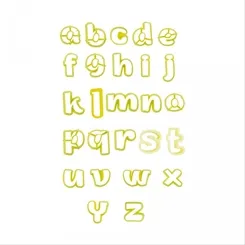 Cortador - Standart - Letras - Minúsculas - Bluestar