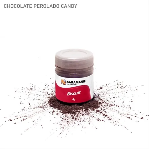Corante de Biscuit - 75.712 - Chocolate Candy 4g - Saramanil