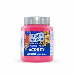 Tinta Tecido Fosca - 250ml - Pink - 527 - Acrilex