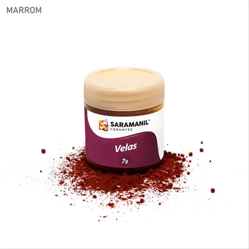 Corante para Velas - 33.050 - Marrom - 7g - Saramanil