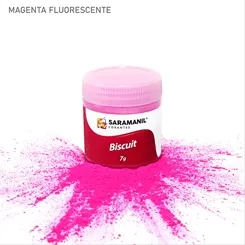Corante de Biscuit - 75.029 -  Fluor - Magenta 7g - Saramanil