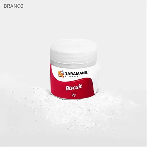 Corante de Biscuit - 75.018 - Branco 7g - Saramanil