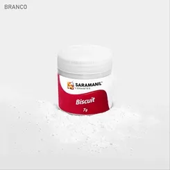 Corante de Biscuit - 75.018 - Branco 7g - Saramanil