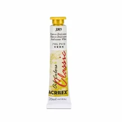 Tinta Óleo - 20ml - Branco Iridescente - 389 - Acrilex
