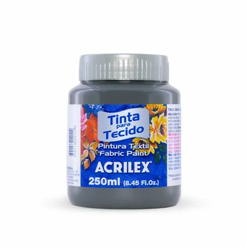 Tinta Tecido Fosca - 250ml - Cinza Chumbo - 994 - Acrilex