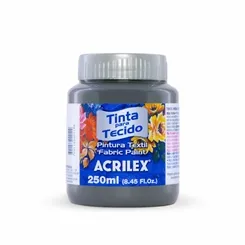 Tinta Tecido Fosca - 250ml - Cinza Chumbo - 994 - Acrilex