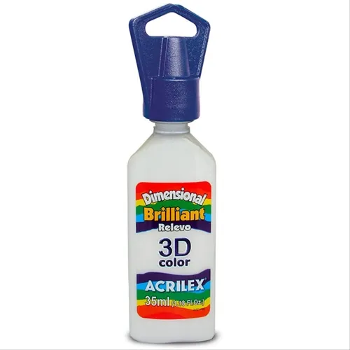 Dimensional Brilhante - 35ml - Branco - 519 - Acrilex