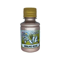 Tinta PVA Metal 100ml - Brilho Rose - 7968 - True Colors