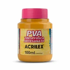 Tinta Plástica PVA - 100ml - Amarelo Ocre - 564 - Acrilex