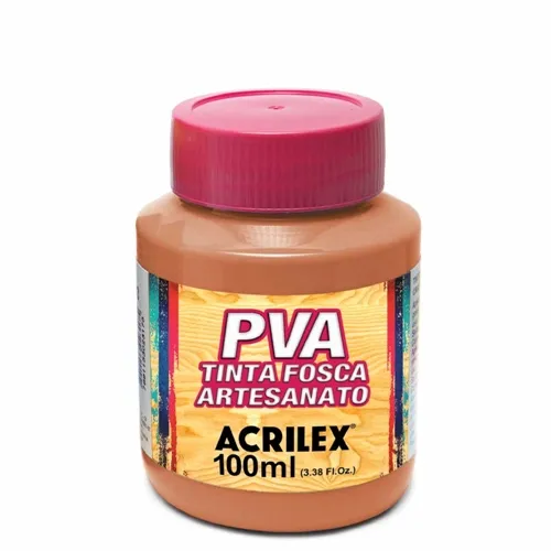 Tinta Plástica PVA - 100ml - Salmão - 518 - Acrilex