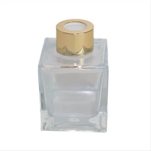 Difusor Mini Cubo - 100ml - Rosca 28 - Tampa Ouro - Serv Glass