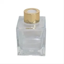 Difusor Mini Cubo - 100ml - Rosca 28 - Tampa Ouro - Serv Glass