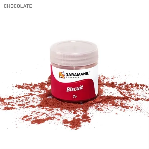 Corante de Biscuit - 75.050 - Chocolate 7g - Saramanil
