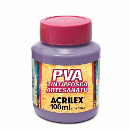 Tinta Plástica PVA - 100ml - Lilás - 528 - Acrilex
