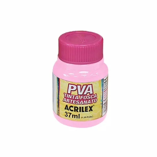 Tinta Plástica PVA - 37ml - Rosa Bebê - 813 - Acrilex