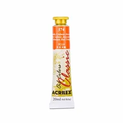 Tinta Óleo - 20ml - Vermelho Cádmio Alaranjado - 374 - Acrilex