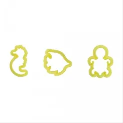 Cortador - Kit Animais Marinhos - Cód. 1 - 3 Peças - Bluestar