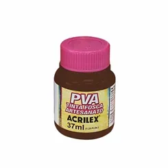 Tinta Plástica PVA - 37ml - Chocolate - 814 - Acrilex