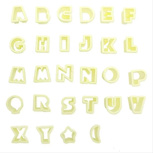 Cortador - Letras - 3,5cm - 28 Peças - Bluestar