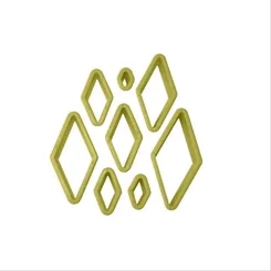 Cortador - Losango - 8 Peças - Bluestar