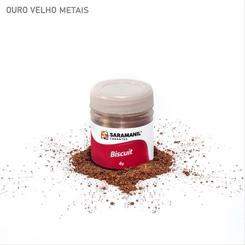 Corante de Biscuit - 75.404 - Ouro Velho Metais 4g - Saraman