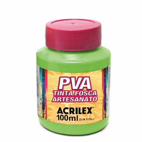 Tinta Plástica PVA - 100ml - Verde Folha - 510 - Acrilex