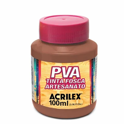 Tinta Plástica PVA - 100ml - Chocolate - 814 - Acrilex